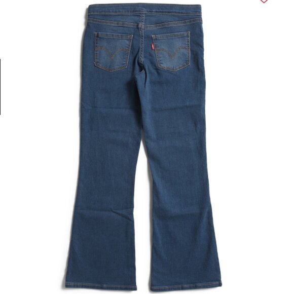 NEW LEVIS Big Girls Pull On Flare Jeans Color:Sweetwater 725 1j6 - Picture 2 of 4